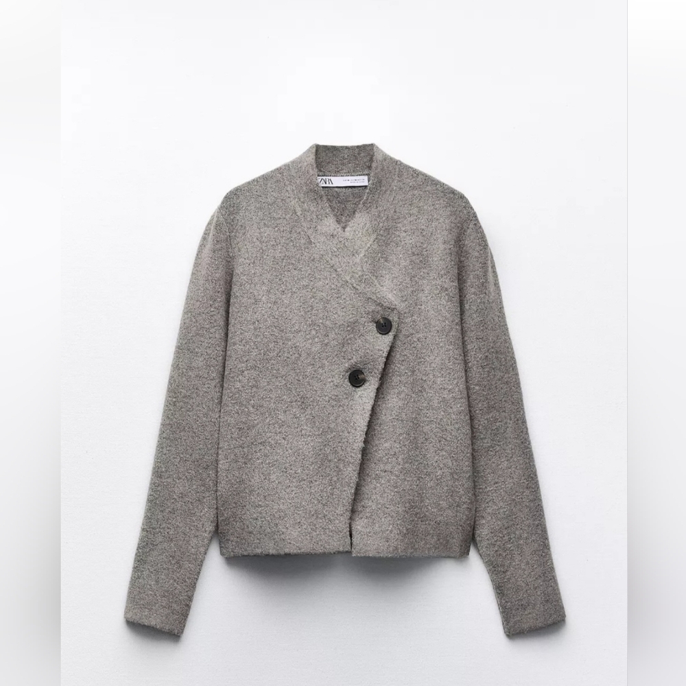 Zara Knit Wrap Top
